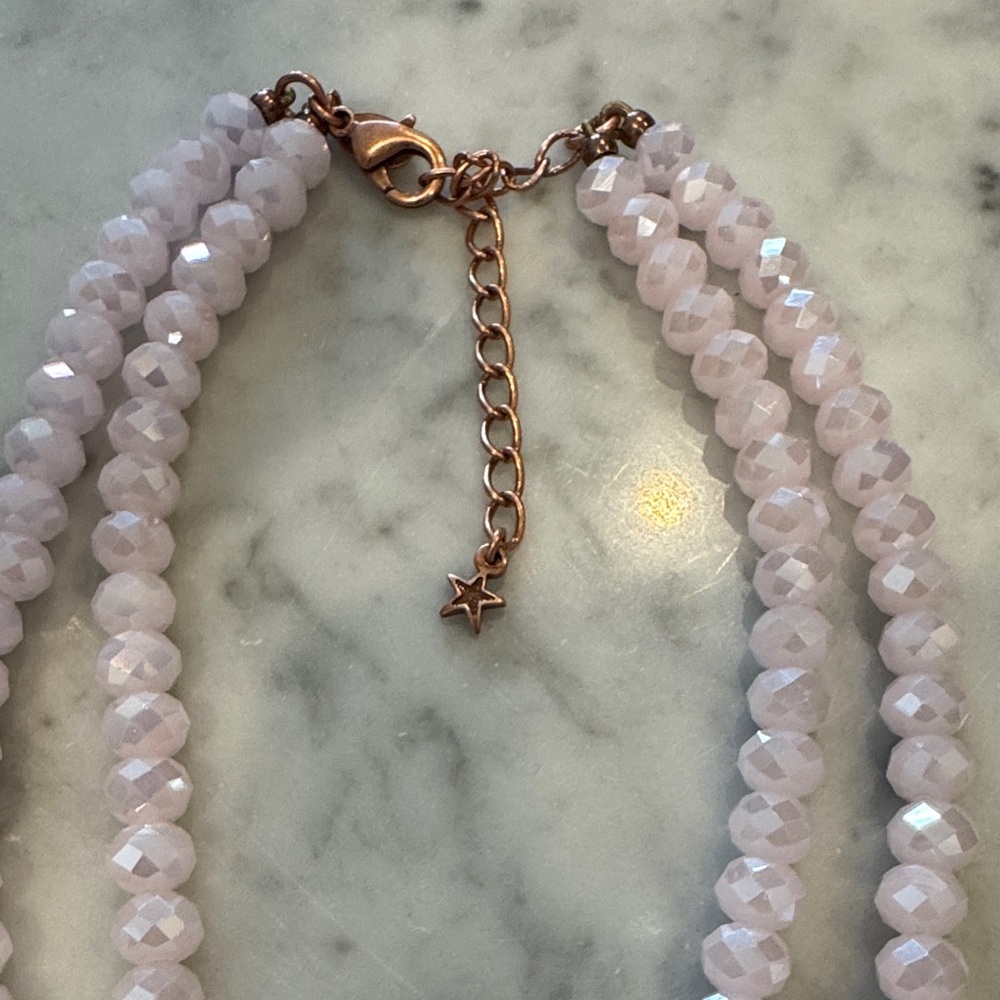 Kirks Folly Sea View Water Moon Necklace In Pink Tones View 3